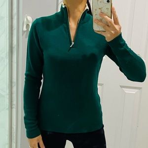 Brooks Brothers 346 Merino wool quarter zip sweater